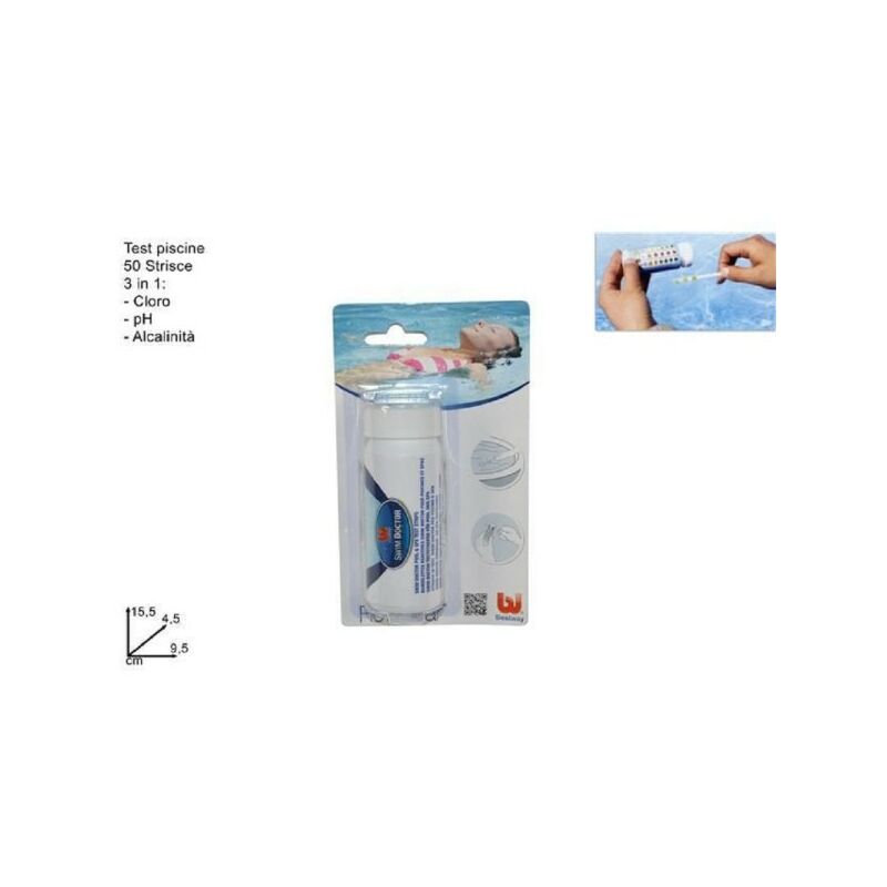 Tiras De Prueba De Agua Piscinas Spa 3 En 1 50 Uds 3 Funciones Cloro Ph Y Alcalinidad 58142