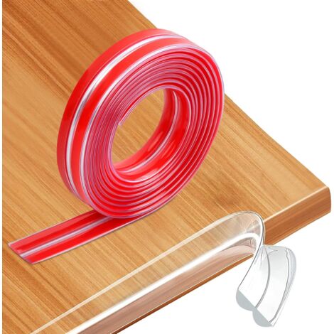 Striscia angolare per tavolino da 6 m, protezione trasparente per mobili per bambini, striscia di protezione per mobili, protezione preadesiva per bordi e angoli in PVC per bambini