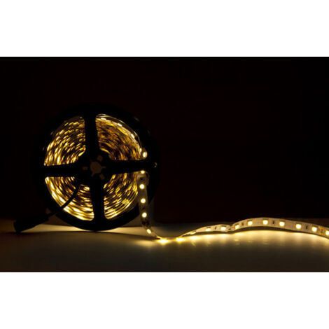 Striscia da 300 LED 60W 6580Lm CRI85 2700ºK SMD5050 24VDC IP20 x5M 40.000H [CA-5050-60-24-WW]-Bianco caldo