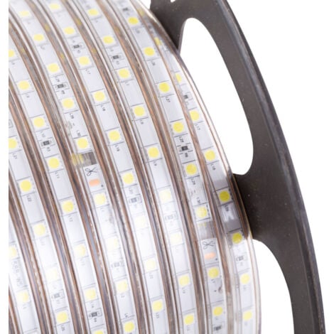 Striscia da 60 LED/M 500W 42,000Lm 4200ºK SMD5050 220VAC IP65 x50M 40,000H  [HO-220-60-50M-W]