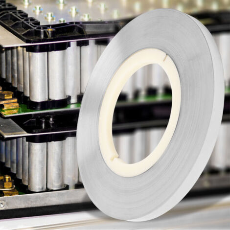 Striscia di acciaio nichelato Eosnow da 0,15 mm, saldata a punti per batteria, 1 kg (0,15 x 8 mm)