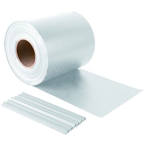 Striscia Frangivista Bianco in PVC 19x35 mt per Cancello e Recinzione