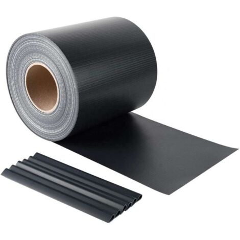 Striscia Frangivista In Pvc + 20 Clip (450 Gr/M) Cm. 19X35 M Col. Antracite