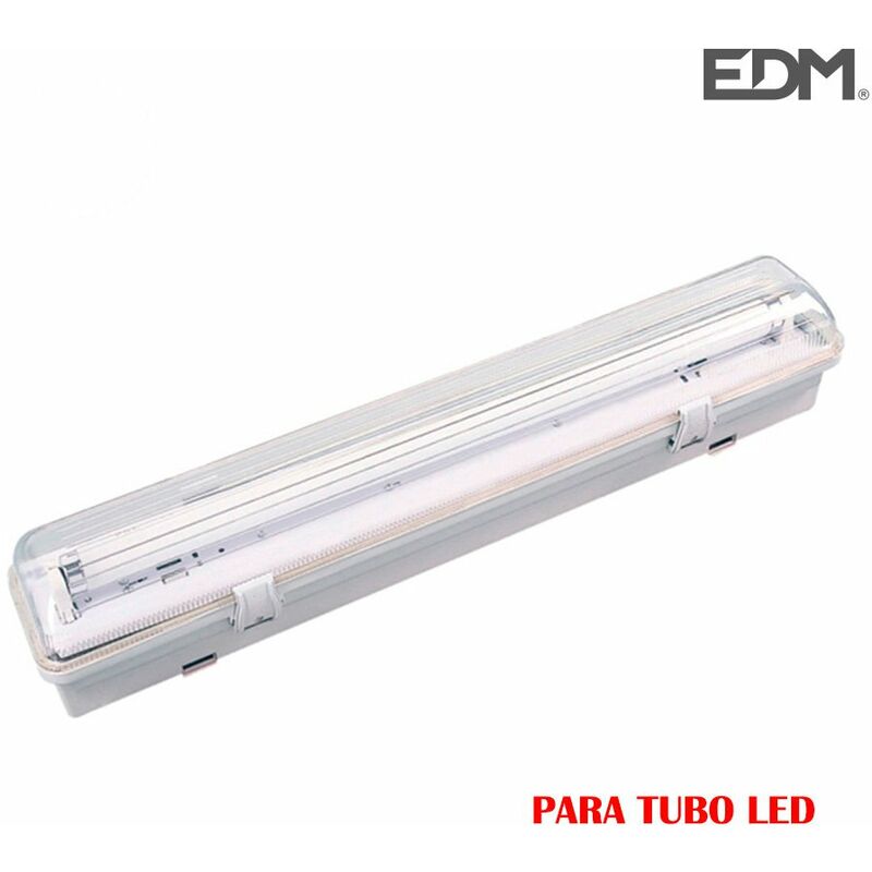 Image of EDM - Striscia impermeabile per 1 tubo led 9w (eq 1x18w) 65cm ip44