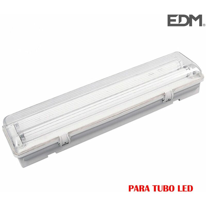 Image of EDM - Striscia impermeabile per 2 tubi led da 9w (eq 2x18w) 65cm ip44