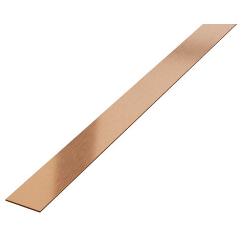 Striscia in acciaio inossidabile decorativa per pareti 1cm x 270cm - rame satinato