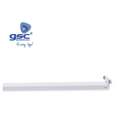 Striscia industriale per 2 tubi LED da 60 cm GSC 000705323