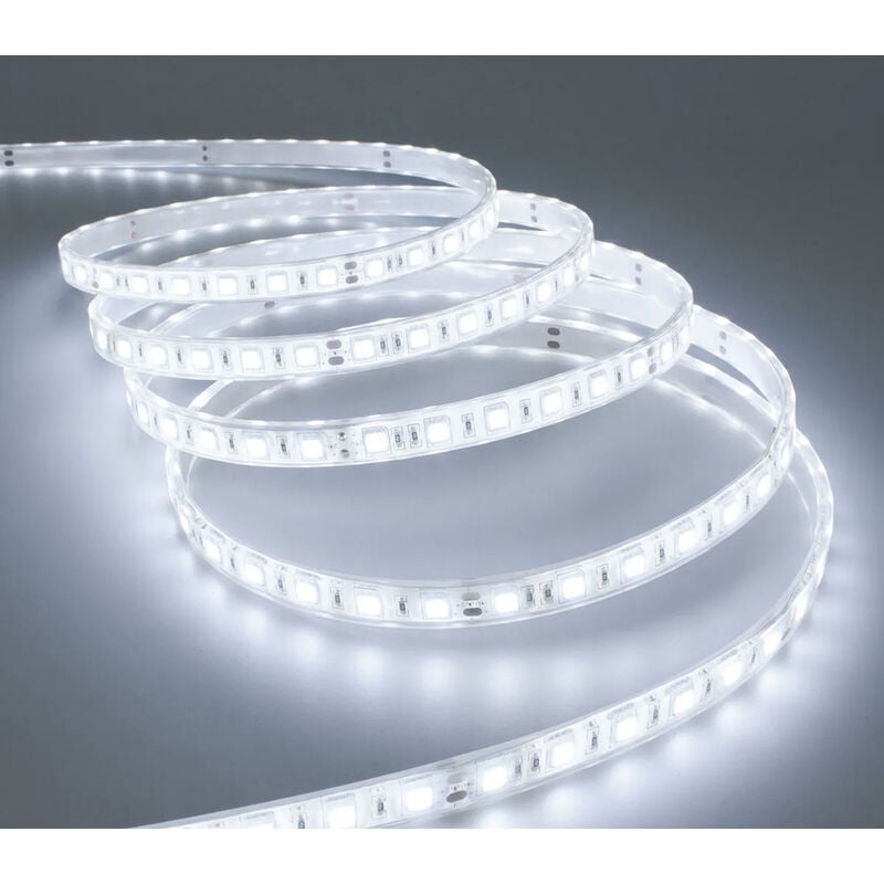 Image of BES - Striscia led 5M 8mm Luce Frossoda Tagliabile Adesiva Siliconata IP65 smd 2835