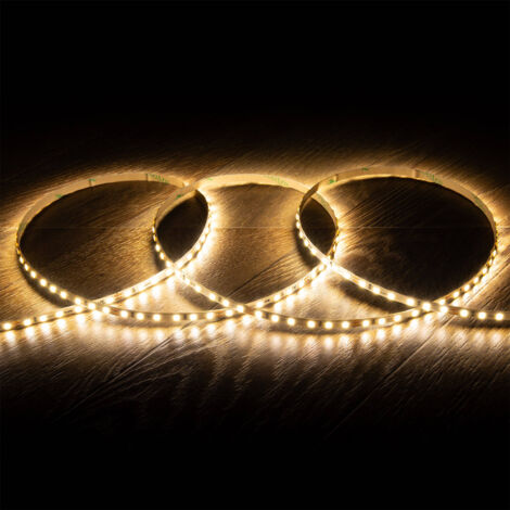 Striscia LED 24V DC SMD2835 120 LED/m 1000 lm/m 5m IP20 Larghezza 5 mm Super Narrow Taglio ad ogni 5 cm Bianco Naturale 4000K