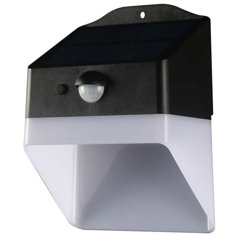 Image of Lampada led da Giardino con Pannello solare e Sensore 2W Corpo Nero e Bianco cct 4000K IP65 - V-tac