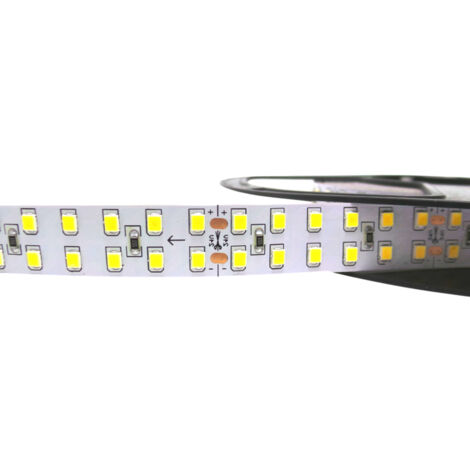 Striscia led 5m smd2835 24v DC 150w 1200led ip20 S12-2835-24V Luce Neutra Naturale 4200k
