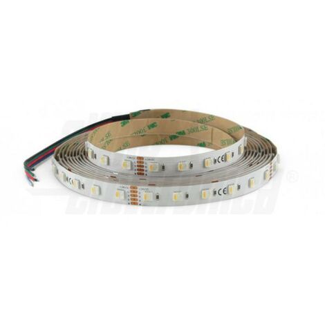 Striscia led 60 led/m 5050 24vdc 14,4w/m rgbw bianco naturale alpha elettronica jo350/14424rgbnw