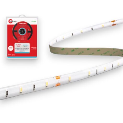 Striscia Led Adesiva Accento Century Fredda Volt 230 - Watt 14,4 Mt 3  - Lumen 420 - 1 Pz