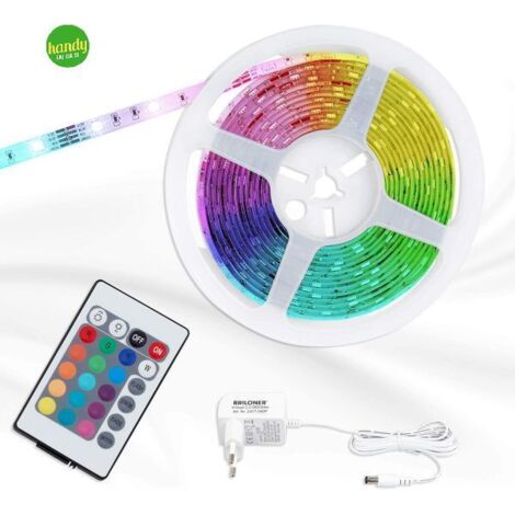 Striscia led Briloner rgb dimmerabile con telecomando 3m