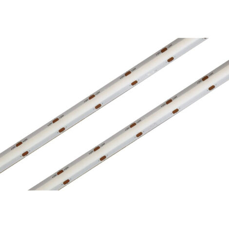 Striscia LED COB Super Luminosa 24V, 15W/M, 140LM/W, CRI 90, Passo 10mm, Tagliabile ogni 2,5cm, Lunghezza 5 Metri, Dimmerabile PWM, Bianco Neutro 4000K MS22524