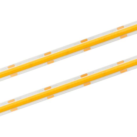 Striscia LED COB uniforme luce calda 3000K 12V 10W/m IP20