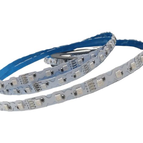 Striscia LED IC RGB zig zag - 12V - 50W - 8mm - IP20 - 42ch/m -