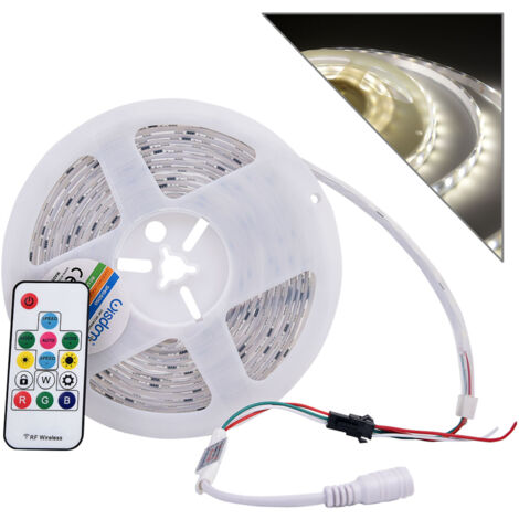 STRISCIA LED IP65 120 LED/M CON LUCE NATURALE 4000K ED EFFETTO PIOGGIA - FLESSIBILE E PROLUNGABILE ALTA LUMINOSITA'