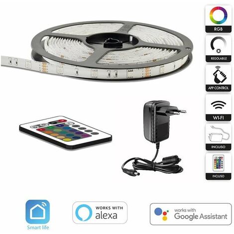 Striscia LED Kit SM 5M RGB 18W 330 LM