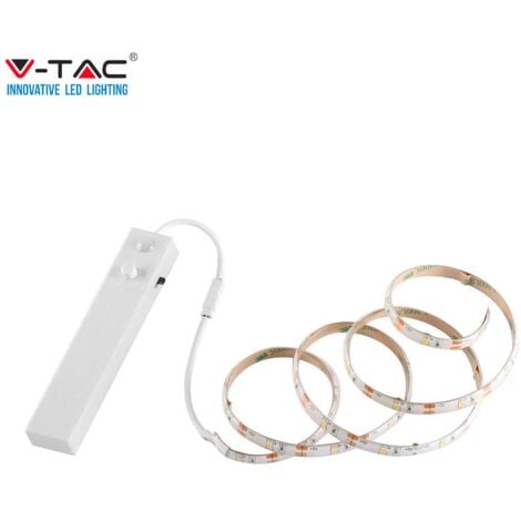 Striscia Led luce a batteria per armadi naturale con sensore di movimento