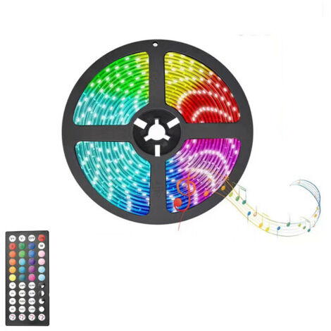 STRISCIA LED LUCE AMBIENTALE RGB CONTROLLO VOCALE TV USB 2 MT MUSICA TE-B0446