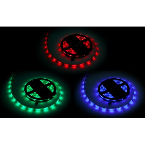 Striscia LED RGB 5050SMD 12V 24W colorata impermeabile, stringa di diodi Rebel da 5 m