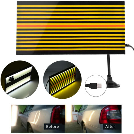 Striscia LED riflettente per la riparazione di ammaccature senza verniciatura. Rilevamento e riparazione danni (grandine). Cavo da 5 m.