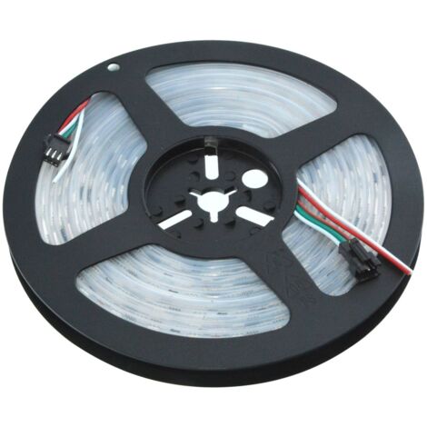 Striscia LED smart IC RGB 12V DC - 14,4 W/m - IP65 - 60 LED/m -