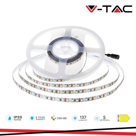 2835-10M-24V - UNIVERSO STRISCIA LED FLESSIBILE DC 24V 100W SMD 2835 MONOCOLORE 120 LED/M - BOBINA DA 10 METRI TAGLIO OGNI 1CM