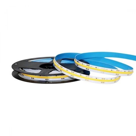 Striscia Led Vt-421 1000Lm/Mt 24V Cob Strip 5Mt 10W/Mt Bianco Naturale 4000K (2668)
