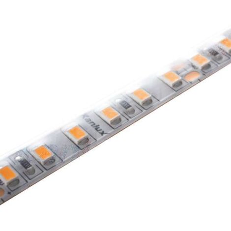 Striscia LED waterproof IP65 16W/m 120 LED/m lunghezza 5m - Bianco Caldo 3000K