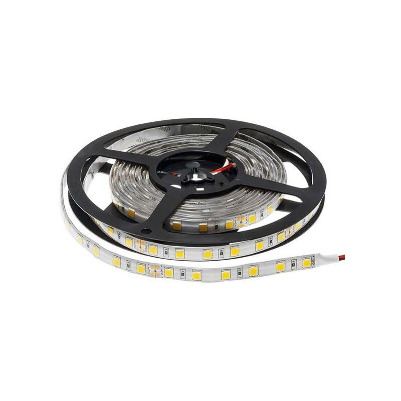 Image of Optonica - Striscia led waterproof IP65 16W/m 24V 60LED/m lunghezza 5m - Bianco Caldo 2800K