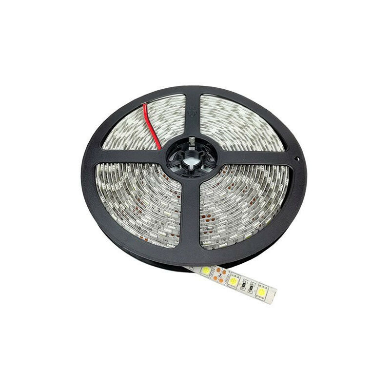 Image of Optonica - Striscia led waterproof IP65 7.2W/m DC12V 30LED/m lunghezza 5m - Bianco Caldo 2700K