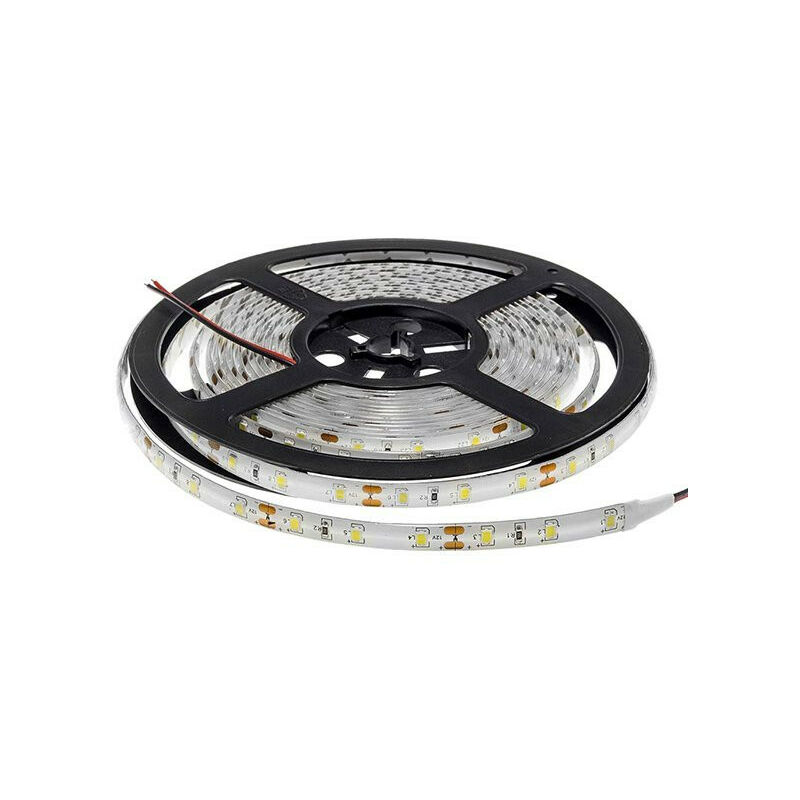 Image of Optonica - Striscia led waterproof IP65 9.6W/m DC12V 120LED/m lunghezza 5m - Bianco Naturale 6500K