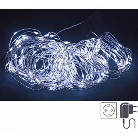 Striscia Luminosa con 100 MicroLED Bianco IP44 (12 Pezzi)