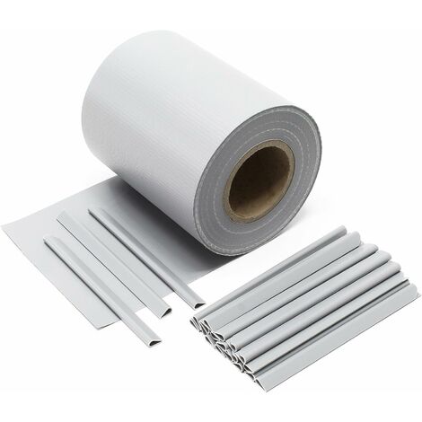 STRISCIA OMBREGGIANTE FRANGISOLE  PVC + 20 CLIPS - cm.19h. X  mt.35 BIANCO