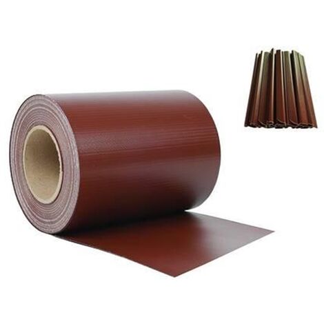 STRISCIA OMBREGGIANTE FRANGISOLE  PVC + 20 CLIPS - cm.19h. X mt.35 TESTA DI MORO