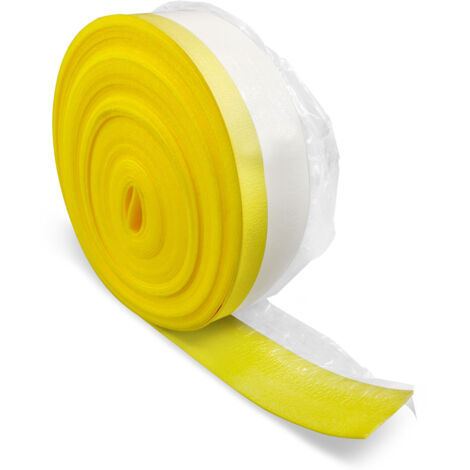 Striscia perimetrale in polietilene espanso con dorso adesivo e foglio polietile trasparente - H 150 x 8 mm - 50 m