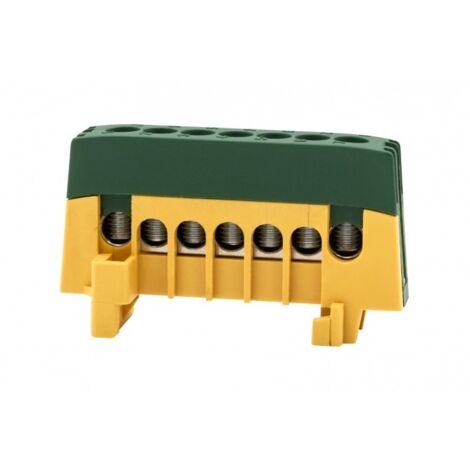 Striscia protettiva ZPI 7 moduli (7x16mm2) IP20 AL/CU - giallo/verde F2.0390