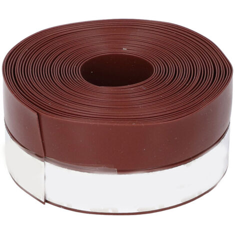 Striscia sigillante per porte e finestre lunga 16,4 piedi e larga 1,4 pollici, nastro sigillante per porte in silicone autoadesivo marrone