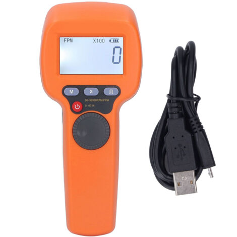 Stroboscope à affichage numérique LCD, tachymètre Flash LED 1500LX 60 à 99999 tr/min, outil DT10S