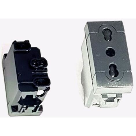 STROMMODULKOMPATIBELMITLIVINGELECTRICSOCKET2P+T16A250VSCHWARZCL105