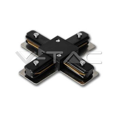 Stromschienen 2 - X - Verbinder Schwarz