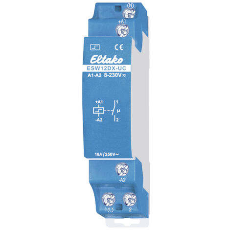 Stromstoß-Schalter Hutschiene Eltako ESW12DX-UC 1 Schließer 230 V/AC, 8 V/AC 16 A 2300 W 1 St.