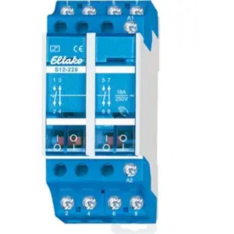 Stromstoß-Schalter Hutschiene Eltako S12-220-230V 2 Öffner, 2 Schließer 230 V/AC 16 A 2300 W 1 St.