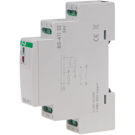 Stromstoßrelais 8A 24V AC/DC 2Z BIS-411-2Z-24V