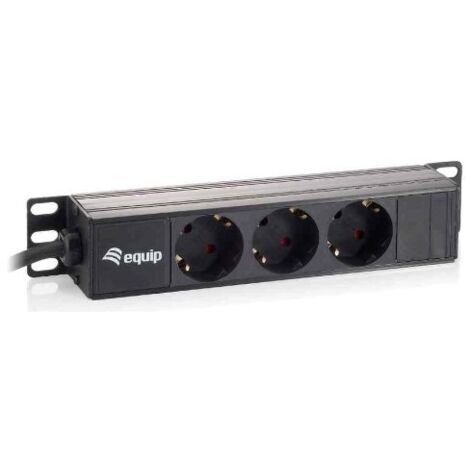 Stromversorgungsleiste Aluminium-Rack 10 3 Steckdosen 1u