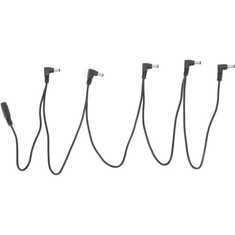 Stromverteilerkabel für Gitarreneffektpedale, 1 bis 5 Kanäle, kompatibel mit DC-Adaptern