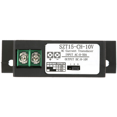 Stromwandler AC 0-50A zu DC 0-10V, Messsensor SZT15-CH-10V