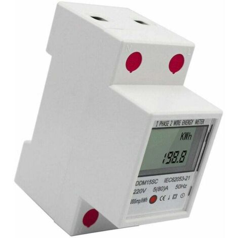 Stromzähler, Stromverbrauchsmonitor, 5-80 A, 220 V, 50 Hz